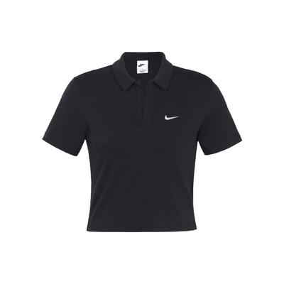 Sportswear Essential Solid Logo Polo Shirt Women Tops Black DV7885-010