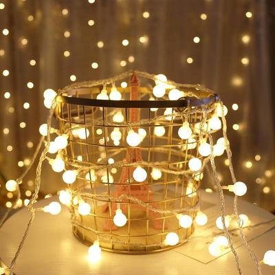 Waterproof LED Spherical String Lights for Christmas and Spring Festival Decorations