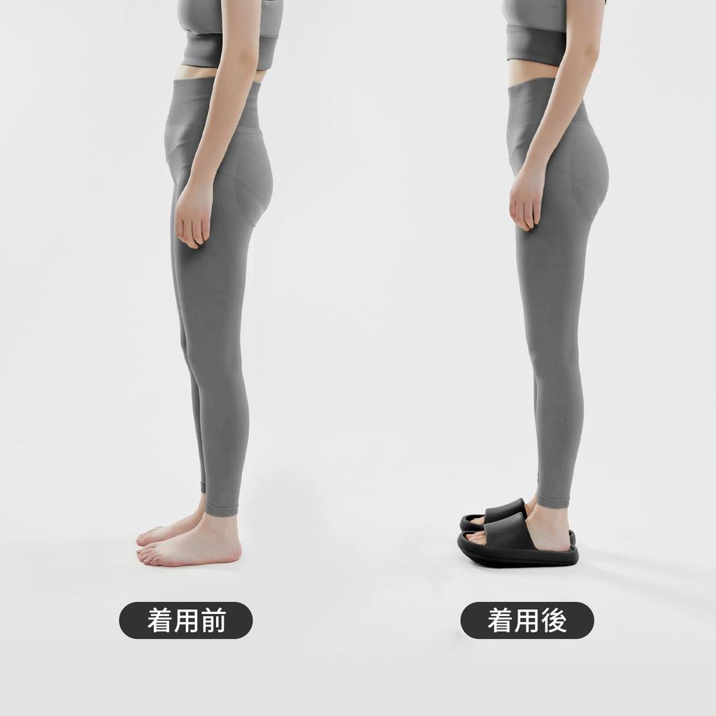 utune Slimming Indoor Healthy Thick Good Odor Sizes cm Women's Slippers, Sandals, Washable, Non-Slip, Sole, Inclined, Posture, Antibacterial,