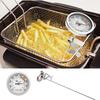 304 Stainless Steel Deep Fry Thermometer Large Dial Barbecue Thermometer  Cooking