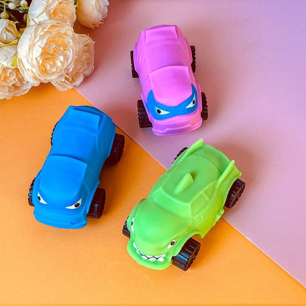 Stretchable Car Dinosaur Car Squeeze Toy with Wheel Stretching Car Toys  Kids Tricky Doll