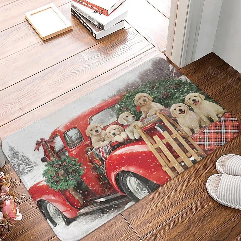 

Chirstmas Snowmen Door Mats Anti-slip Small Rugs Shower Mat Kitchen Bedroom Floor Carpets Entrance Room Mats Home Decorations 40X60cm