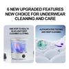 Compact Cordless Laundry Washer with Built In Battery for Delicate Clothes Dormitory Camping Water Saving Technology