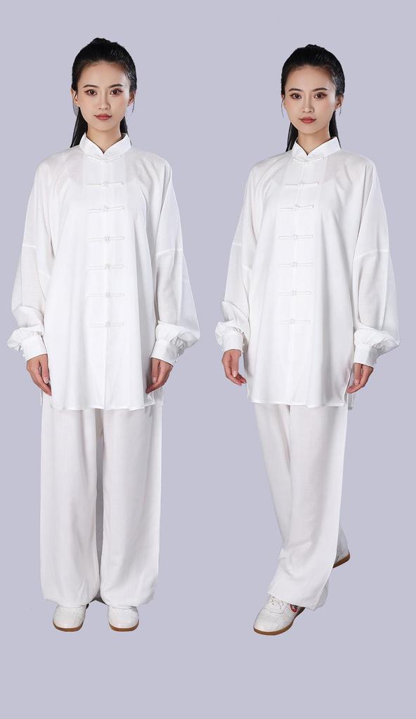 Tai Chi Anzug für Damen: Bestickte Frühjahrs-Herbst Performance & Trainingskleidung, Neuer Chinesischer Langer Mittellanger Stil