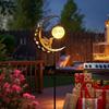 Floor Insertion Hummingbird Moon Light Solar Powered Lawn Lamp  Pathway Patio