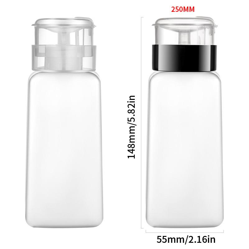 60/150/180/250 ml Leerer Pump-Dispenser Flüssigkeit UV Gel Nagellack Nail Art Politur Saubere Flasche Politur Reiniger Entferner Flasche