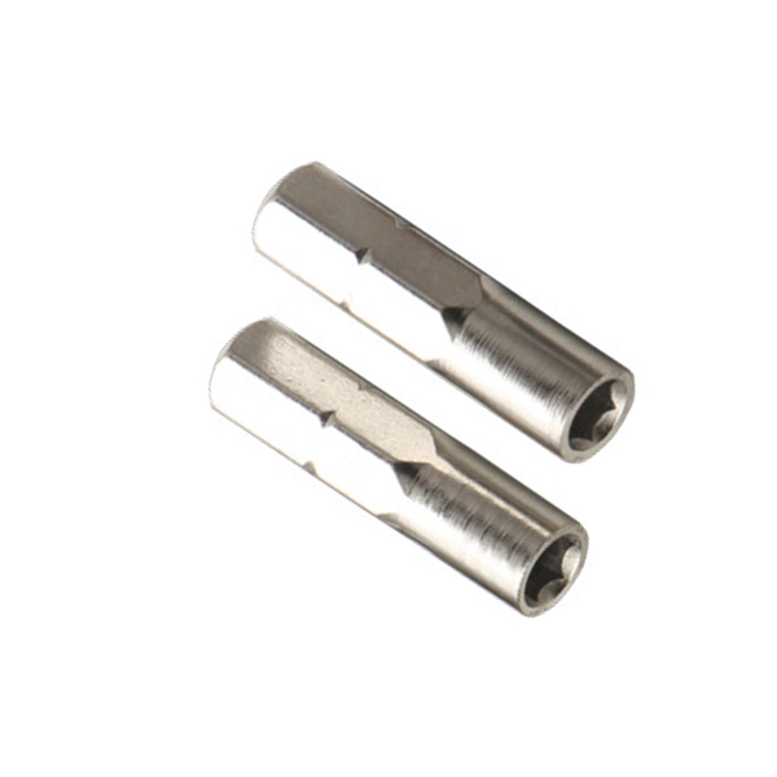 

2 шт. магнитный адаптер для отвертки с гнездом 6,35 мм на 4 мм для эффективного преобразования инструмента и безопасной работы с винтами B