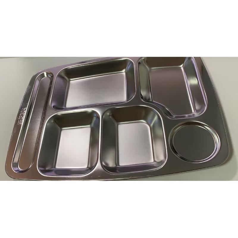 

Fenfei 304 Stainless Steel 6-Compartment Meal Plate Set