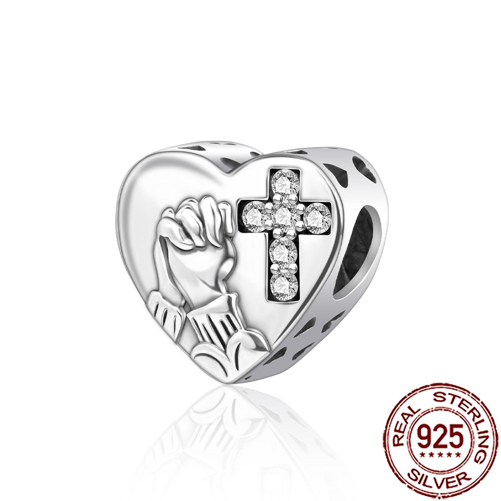 New Charms Copper Dream Catcher Cross Clover Angle Wing Heart Beads Fit Origina Bracelet Necklace Diy Jewelry