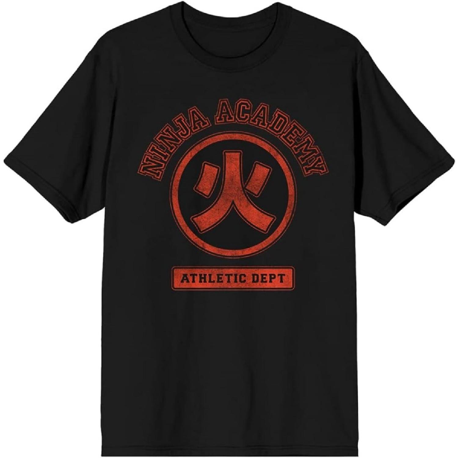 Naruto Anime Cartoon Ninja Academy Mens Black Graphic Tee Shirt XXXXXL разноцветный