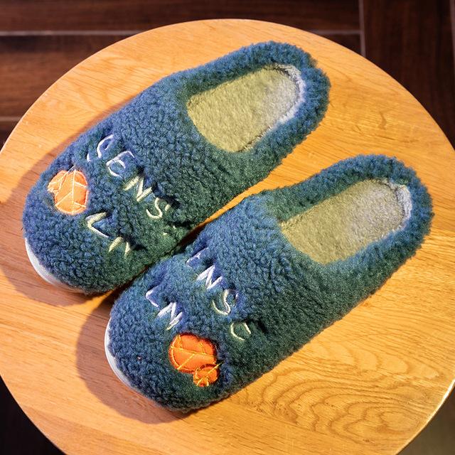 Dámské pantofle Domácí plyšové měkké bavlněné nadýchané pantofle Kawaii Protiskluzové párové podlahové boty Domácí pantofle Ložnice Zimní Vnitřní