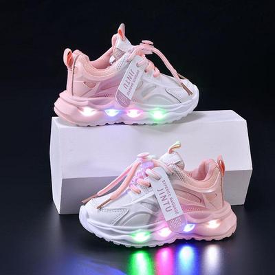 Scarpe da Corsa in Rete Gradiente Luminose per Bambini Primavera 2025 – Alla Moda e Casual per Bambini Piccoli e Ragazzi