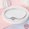 S925 Silver Vintage Heart Snake Bone Bracelet Fit Original Design Charms DIY Jewelry Bracelet For Women Fine Gift