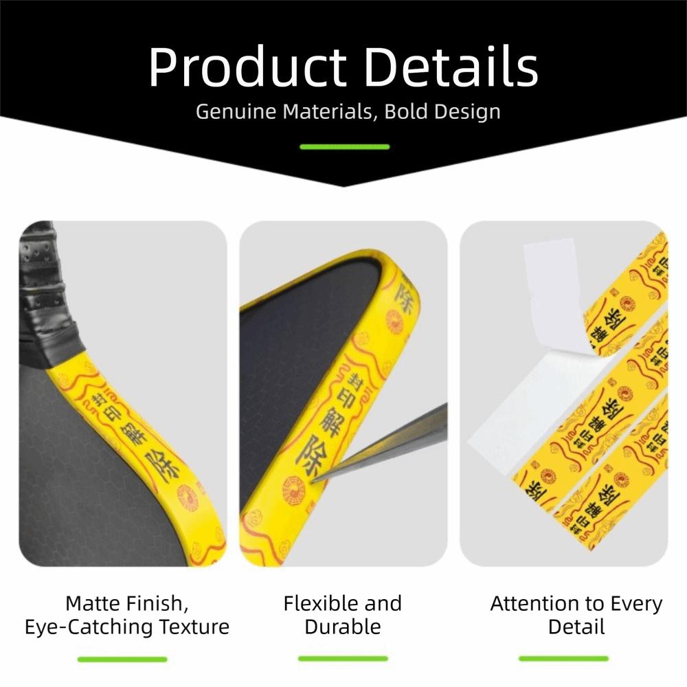 For 16mm Rackets Seal Release Pickleball Racket Edge Sticker Shock Absorption 16mm Pickleball Racket Frame Protective Tape