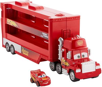 Cars 3  Disney Crossroads Mattel Mini Racers Minicar Unisex Mack Transporter Hauler Disney Pixar Cars Mack Mini Racers Hauler [Used]