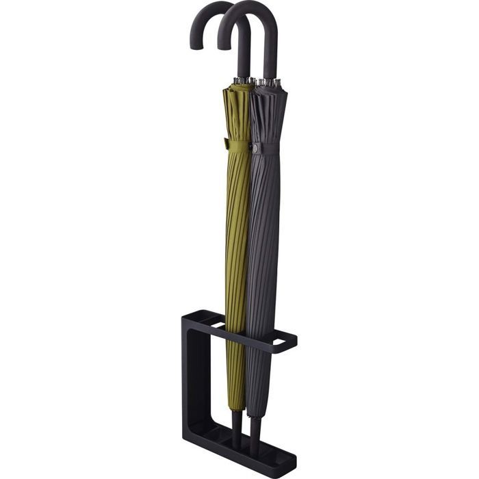 Porte parapluie - YAMAZAKI - Grind Noir - Métal - Rectangulaire - Classique