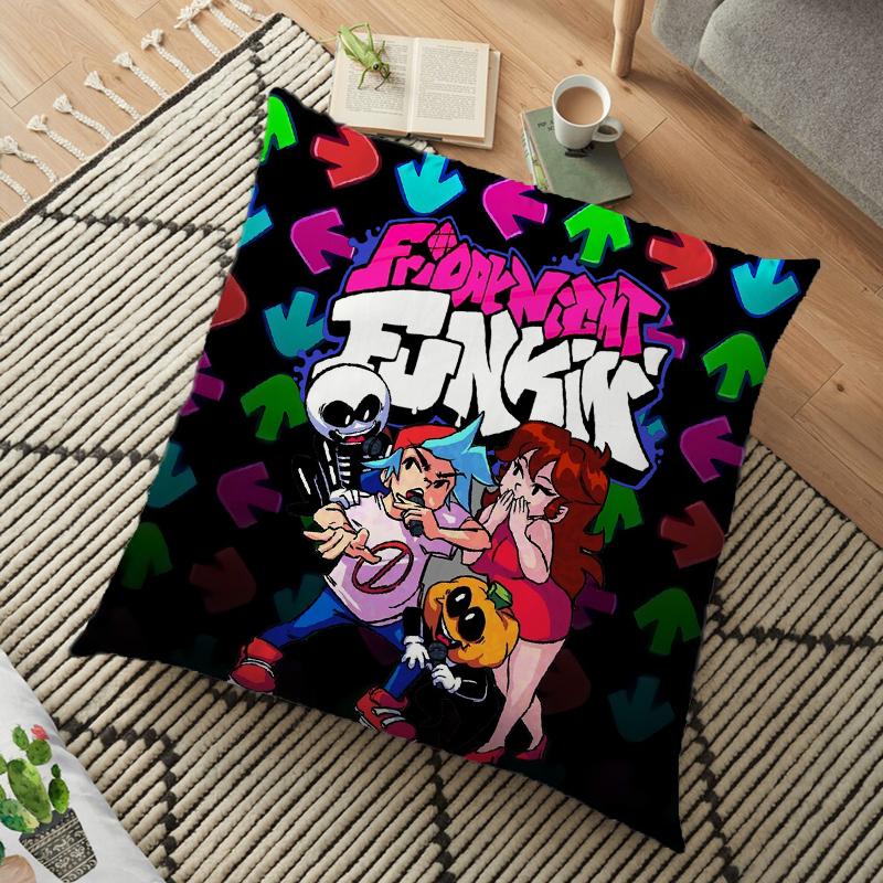 Friday Night Funkin Cushion Pillow Case Whitty Boyfriend Pillow Cover Lemon Demon Monster Living Room Decorative Pillow Kids Gift 45cm