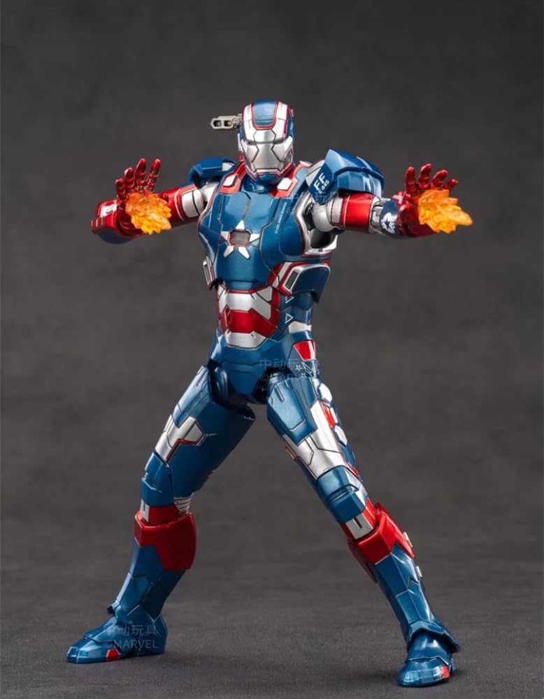 ZD TOYS Iron Man 3 Iron Patriot 1/10 Scale ABS & PVC Painted Movable Figure