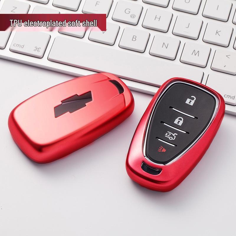 Chevrolet Key Cover for Cruze, Malibu XL, Trax, Equinox - TPU Shell & Buckle for Smart Models