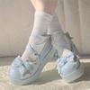 Platform Bow College Style Jk Shoes Women's New Sweet Loli Single Shoes Platform Heightening Lolita Women's Shoes