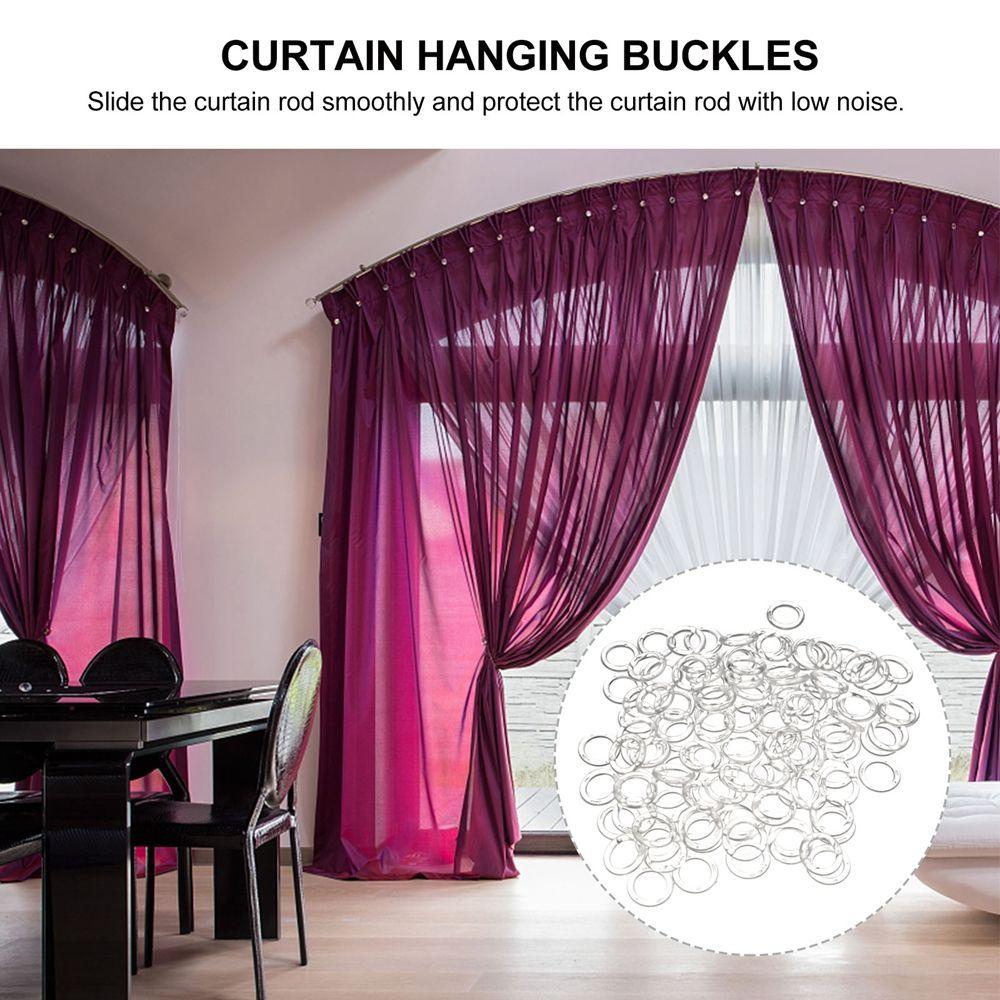 100pcs Shade Blinds Home Decoration Roman Blind Roman Rings Curtain Rings O-Rings Hanging Rings