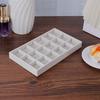 1PC, Flocking Jewelry Box Jewelry Tray, Color: Beige