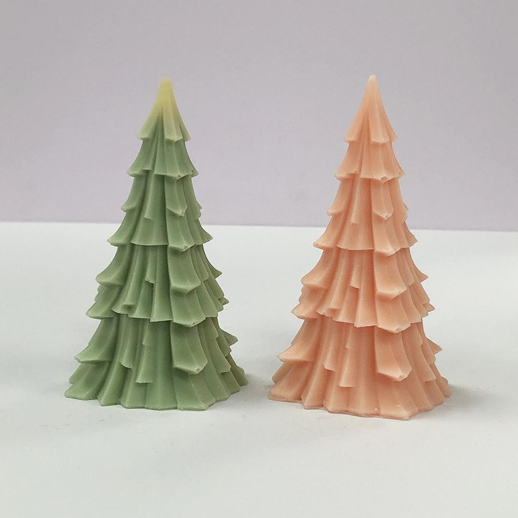 Christmas Tree Candle Mould Silicone Molds Ornament Molds Castings Molds Handmade Plasters Molds Craft Supplies