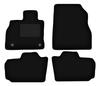 Czarne welurowe dywaniki podłogowe do: Nissan Leaf I hatchback (2010-2017)
