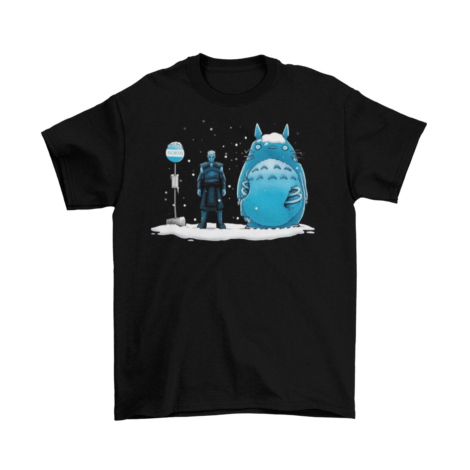 Игра престолов Король Ночи Тоторо Футболка Унисекс Хлопок Дух Studio Ghibli Новая XL