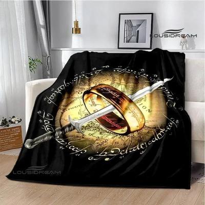 L-Lord of the Rings beddengoed Warm Flanellen Dekens Zacht en Comfortabel Thuis Reisdeken beddengoed Verjaardagscadeau