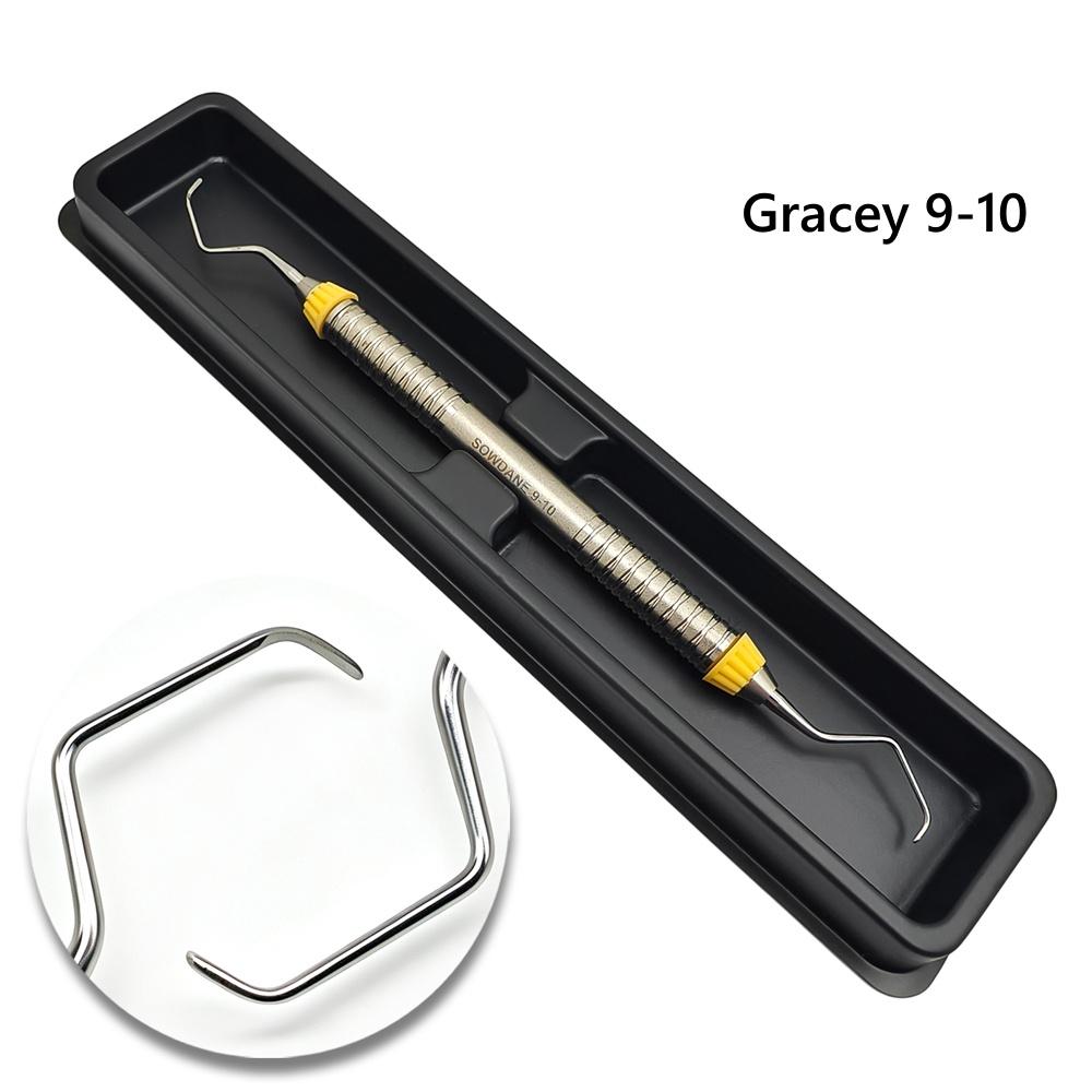 1 pieza de alta calidad Curetas Gracey Dentales Raspador Periodontal Acero Inoxidable Curetas Óseas Periodontales Perio