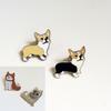 Bulldog Dog Animal Enamel Pins Cartoon Dog Cartoon Metal Badge Pet Dog Brooch  Jeans