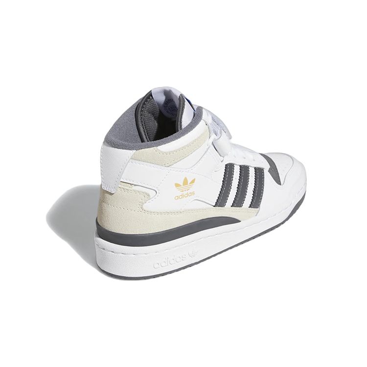 Adidas Originals Forum Mid J Casual Mid-Top Kids Skate Shoes Kids Sneaker White Gray GY7061