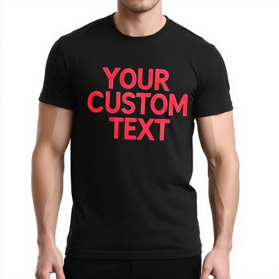 Man Photo Print Trendy Summer Tshirt Your Custom Text Print Short Sleeve Graphic Custom Round Neck New Arrived Teeshirt