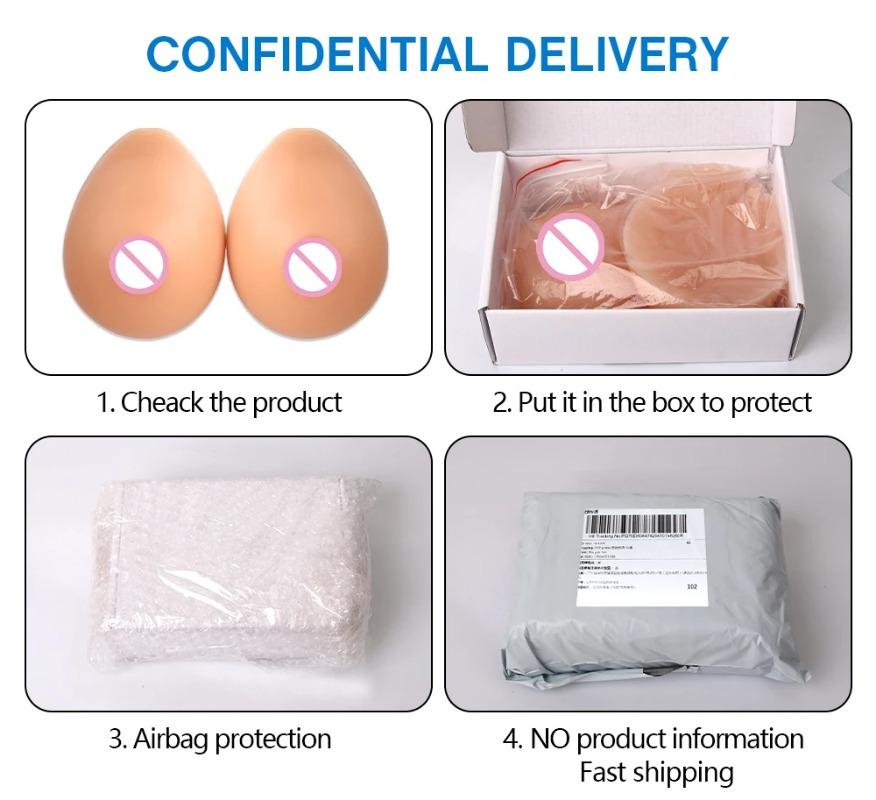 1 Pair of silicone breast surgery for role-playing, silicone breast shape crossdressing, transgender sissy queen bra set