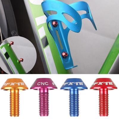 2 Stück Aluminiumlegierung Fahrrad Fahrrad Wasserflaschenhalter Käfig Schrauben M5x12mm Edelstahlschraube Langlebiges Fahrradzubehör