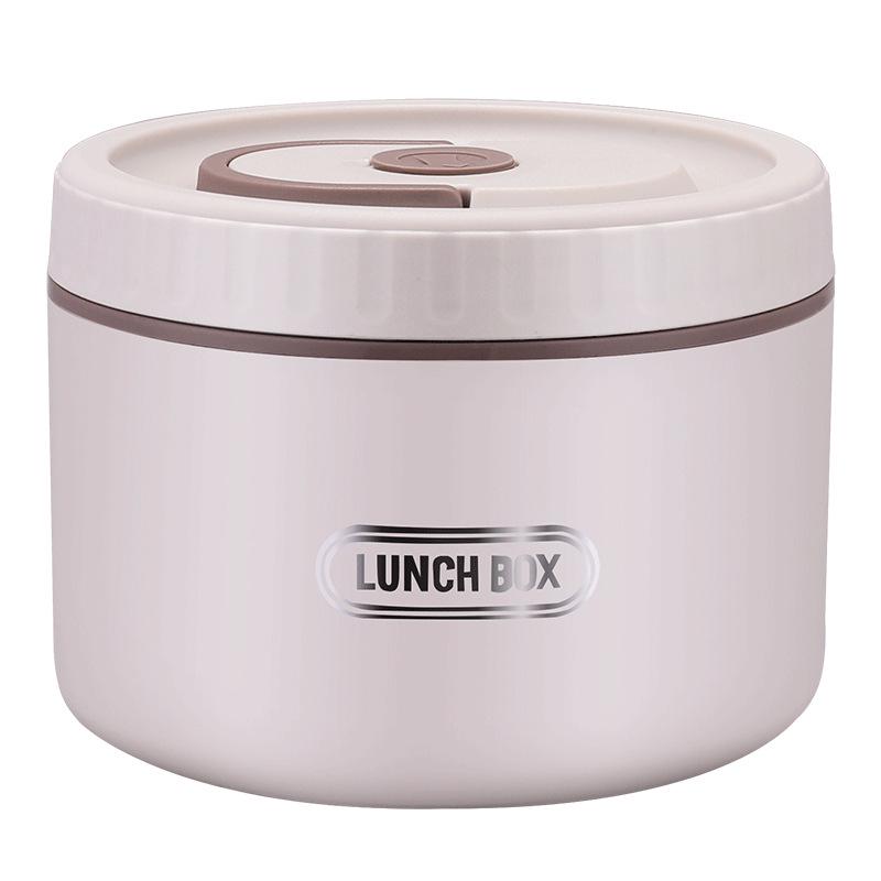 Round Multi-layer Stainless Steel Insulated Bento Box with Lid - Microwaveable Lunch Container for Office and Students.