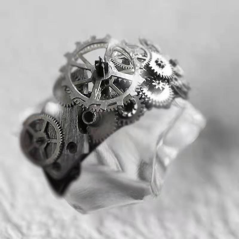 

Accessories Fine Craftsmanship Mechanical Silver Dial Ring Pop Cool no. 12