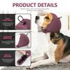 Geräuschunterdrückender Hund beruhigender Snood, verstellbarer Anti-Angst-Ohrenschutz für Haustiere zur Linderung von Gewitter- und Feuerwerkstress