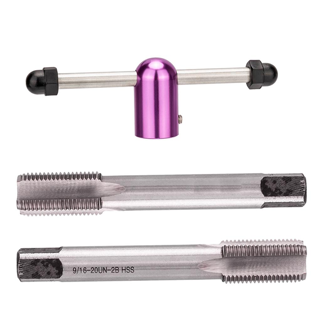 Bicycles Crank Thread Tapping Device Cycling Pedal Taps High Speed Steel Crankset Tool Bike Crank Tapping Threading Tool