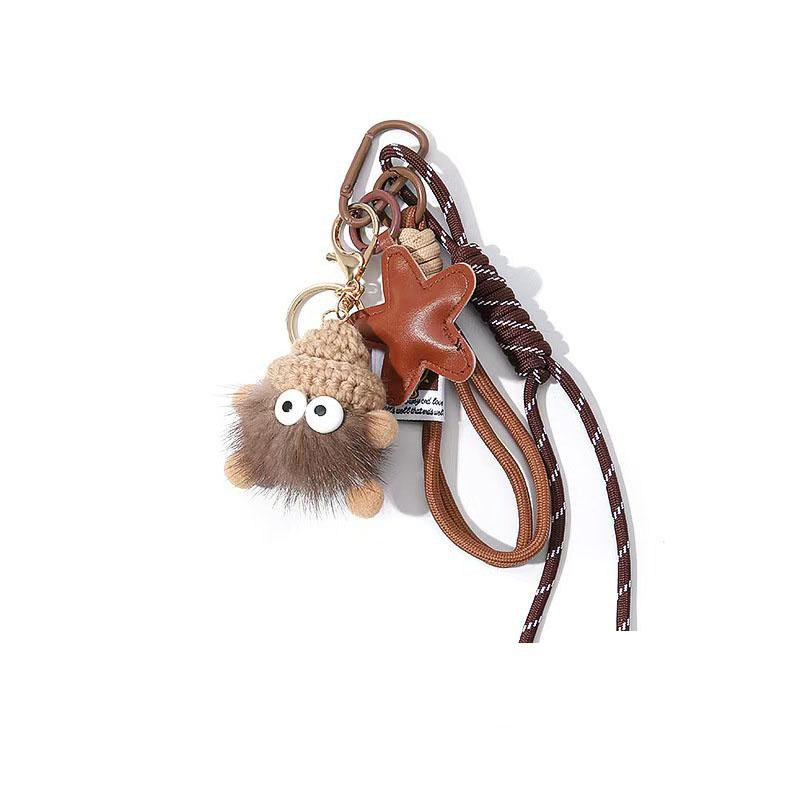 Yogodlns Women Bag Pendant Small Coal Ball Handbag Decoration Pendant For Girls Cute Fashion Funny Simple Bag Accessory