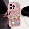 Kreatives rosa Muschel-Design Handyhülle geeignet für iPhone 17 16 15 14 13 12 11 Pro/Max/Plus sturzsichere und stoßfeste Rückabdeckung