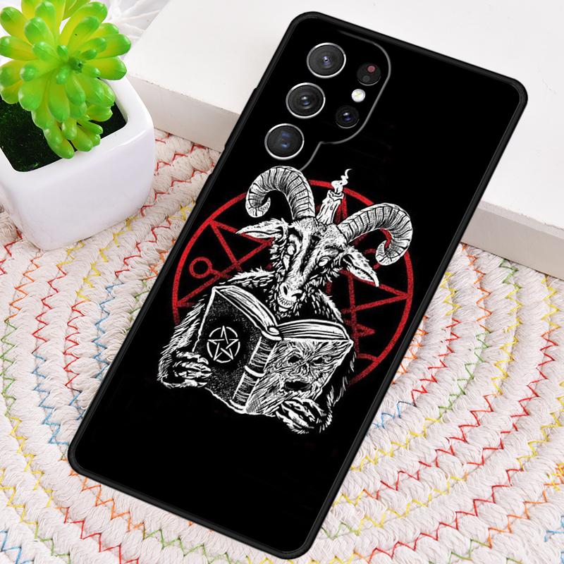 Pentagram 666 Demonic Silicone Phone Case For Samsung Galaxy Note 10 Pro S26 S25 S24 S23 S22 S21 Plus S25Ultra Capa Cover