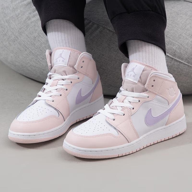 (GS) Air Jordan 1 Mid 'Pink Wash' Kids' FD8780-601