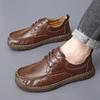 Golden Sapling Classics Men's Casual Shoes Retro Leather Flats Party Shoes for Men Leisure Business Flat Male Moccasins