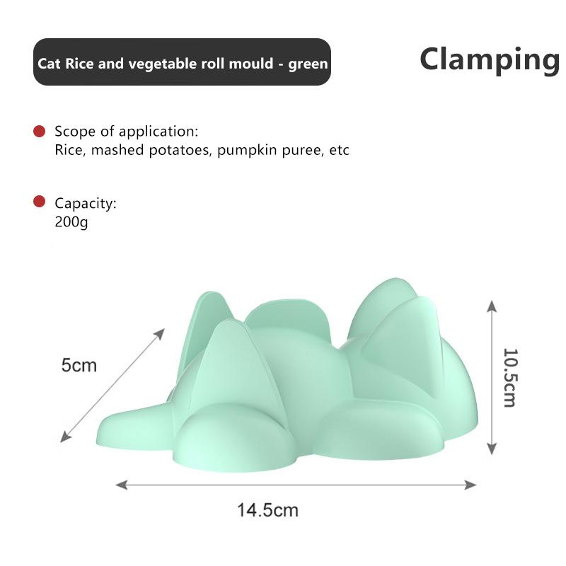 1 Piece Diy Rice Ball Sushi Molds Cute Cartoon Cat Mold Kids Rice Mashed Potato Pumpkin Mash Baking Supplies Kitchen Accessories