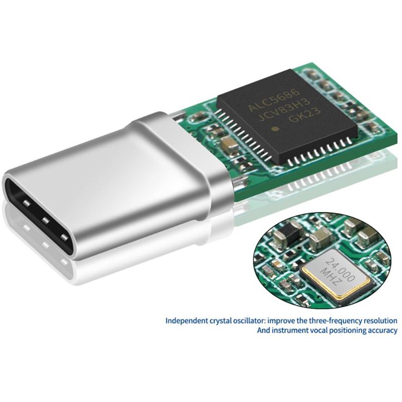 Alc5686 Chip Type-C Digital Audio Headphone Plug Dac Decoding Connector Adapter