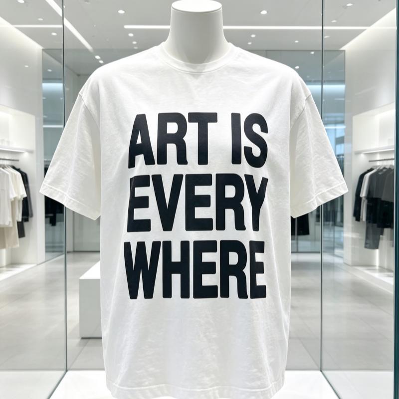 Retro Art Is Everywhere Pattern Tshirt Retro Womens Yk Punk Casual Tshirt Womens Gothic Top Tshirt Street Wear Unisex