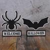 Funny Wooden Spider Decoration DIY Handmade Spider Bat Sign  Party Decoration Props