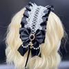 Ribbon Bow Lolita Lace Headband Sweet Maid Cosplay Headdress Cute Ruffled Hairband  Girls